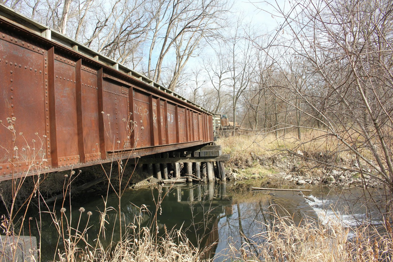 Looking east